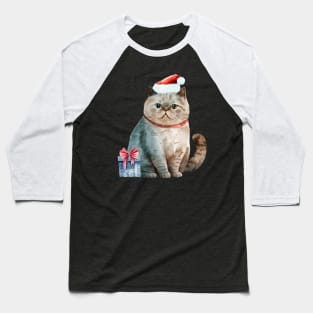 cat christmas Baseball T-Shirt